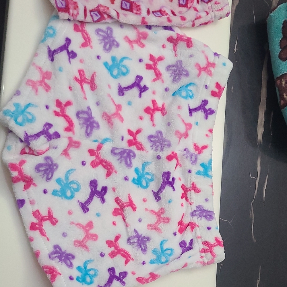 Colorful Kids' Patterned Fleece Shorts PIJAMAS